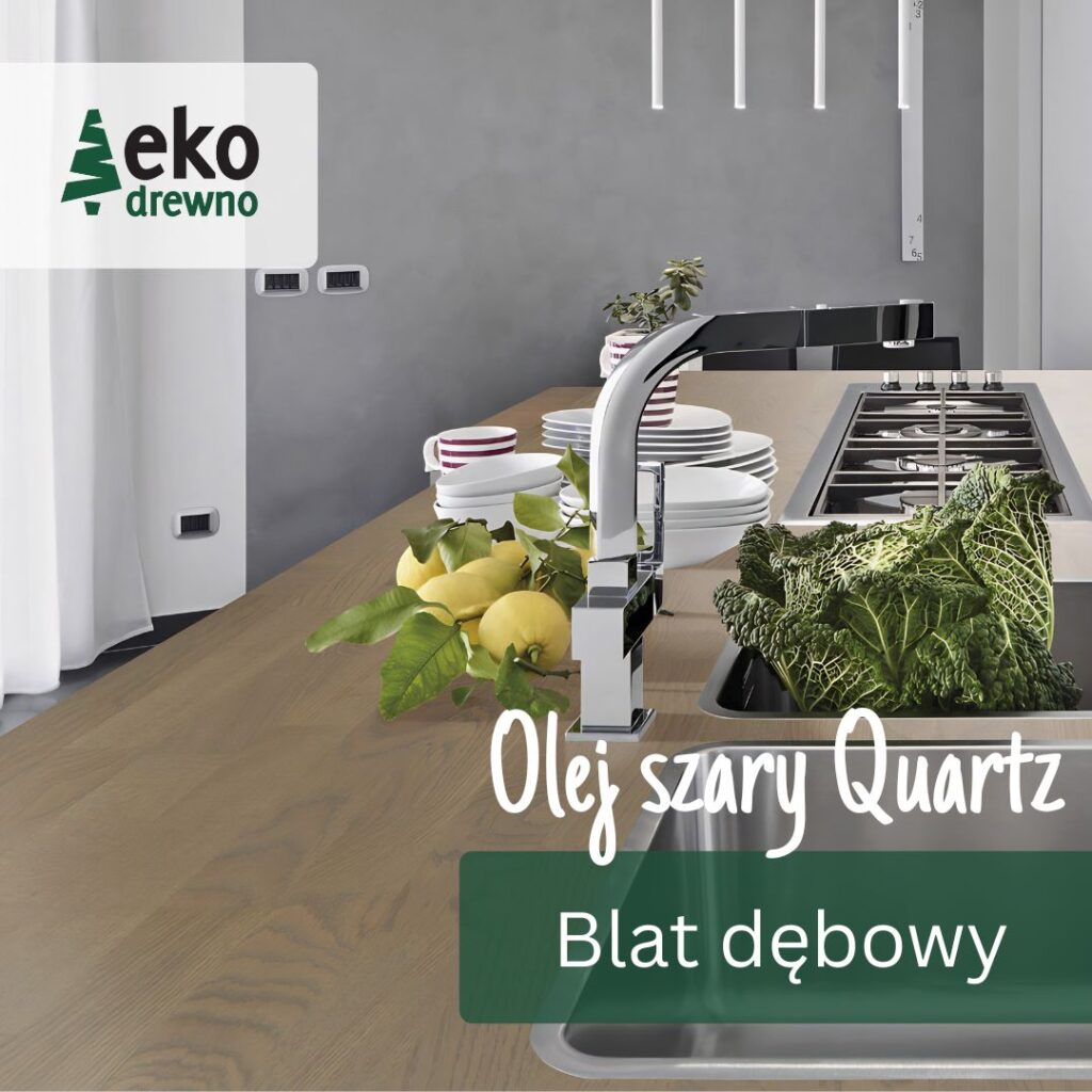 Blat dębowy olejowany olej szary Quartz. Klejonka dębowa płyta dębowa klejona z lamelek mikrowczep blaty kuchenny dębowy klejony klejonka na schody blat łazienkowy dab EKODREWNO Wrocław Blat dębowy olejowany olej szary Quartz. Klejonka dębowa płyta dębowa klejona z lamelek mikrowczep blaty kuchenny dębowy klejony klejonka na schody blat łazienkowy dab EKODREWNO Wrocław