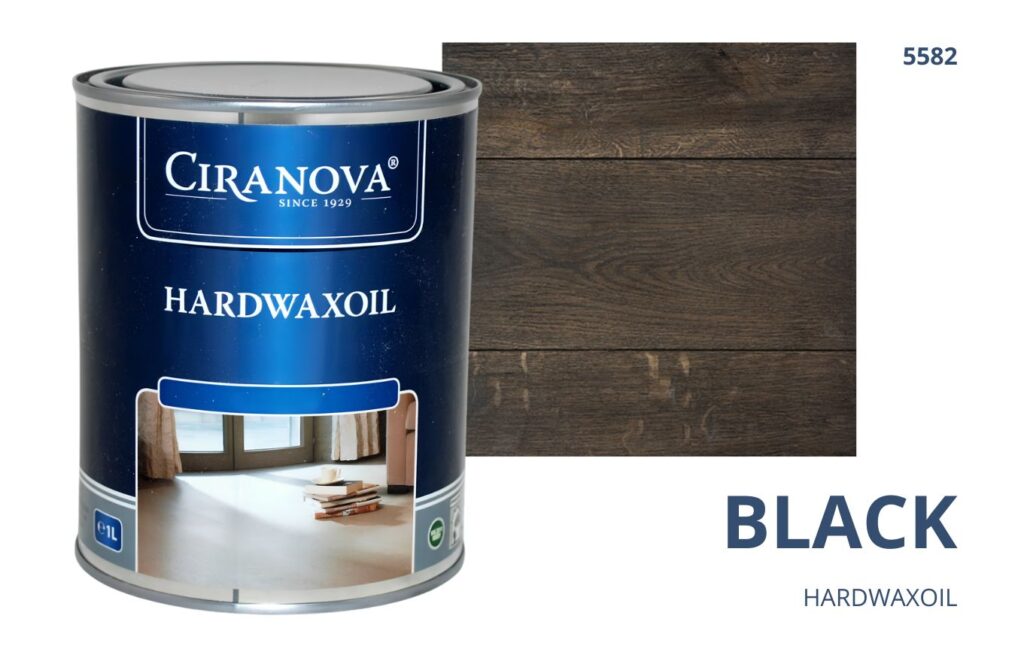 CIRANOVA Hardwaxoil olejowosk wosk twardy olejny do drewna hard wax oil do podłóg BLACK 5582 CIRANOVA Hardwaxoil olejowosk wosk twardy olejny do drewna hard wax oil do podłóg BLACK 5582