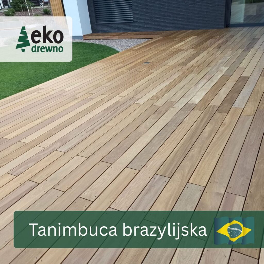 Deska tarasowa - drewno egzotyczne Tanimbuca Brazylijska EKODREWNO Deska tarasowa - drewno egzotyczne Tanimbuca Brazylijska EKODREWNO