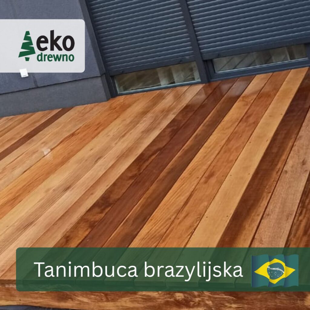 Deska tarasowa - drewno egzotyczne Tanimbuca Brazylijska EKODREWNO Deska tarasowa - drewno egzotyczne Tanimbuca Brazylijska EKODREWNO