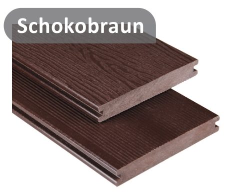 Deska tarasowa kompozytowa KOVALEX 20x145 mm lita kolor Schokobraun Deska tarasowa kompozytowa KOVALEX 20x145 mm lita kolor Schokobraun
