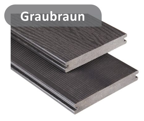 Deska tarasowa kompozytowa KOVALEX 20x145 mm lita kolor graubraun Deska tarasowa kompozytowa KOVALEX 20x145 mm lita kolor graubraun