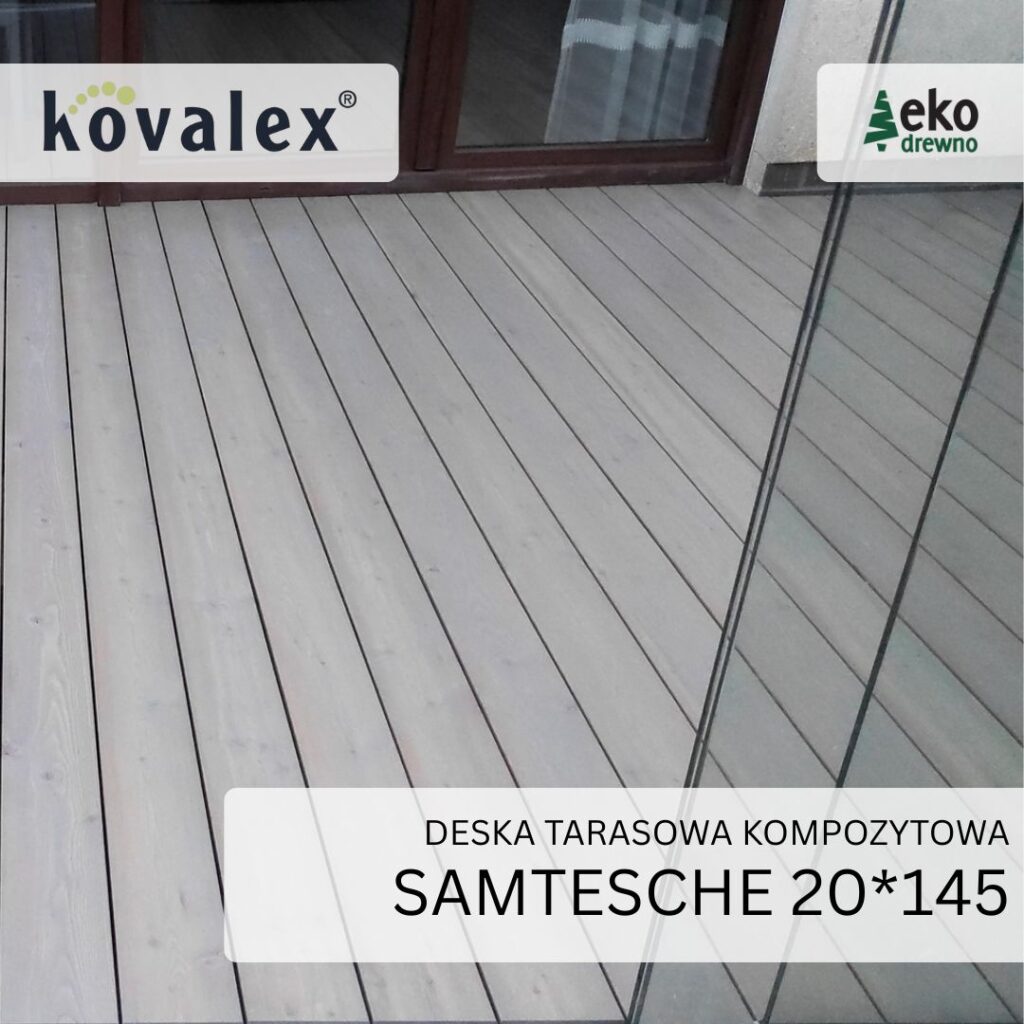 Deska tarasowa kompozytowa KOVALEX 20x145 mm samtesche Deska tarasowa kompozytowa KOVALEX 20x145 mm samtesche