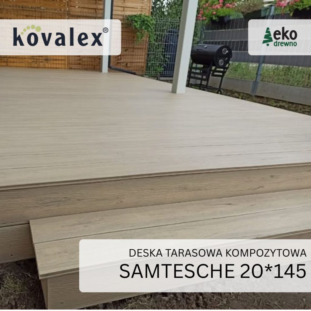Deska tarasowa kompozytowa KOVALEX 20x145 mm samtesche 2 Deska tarasowa kompozytowa KOVALEX 20x145 mm samtesche 2