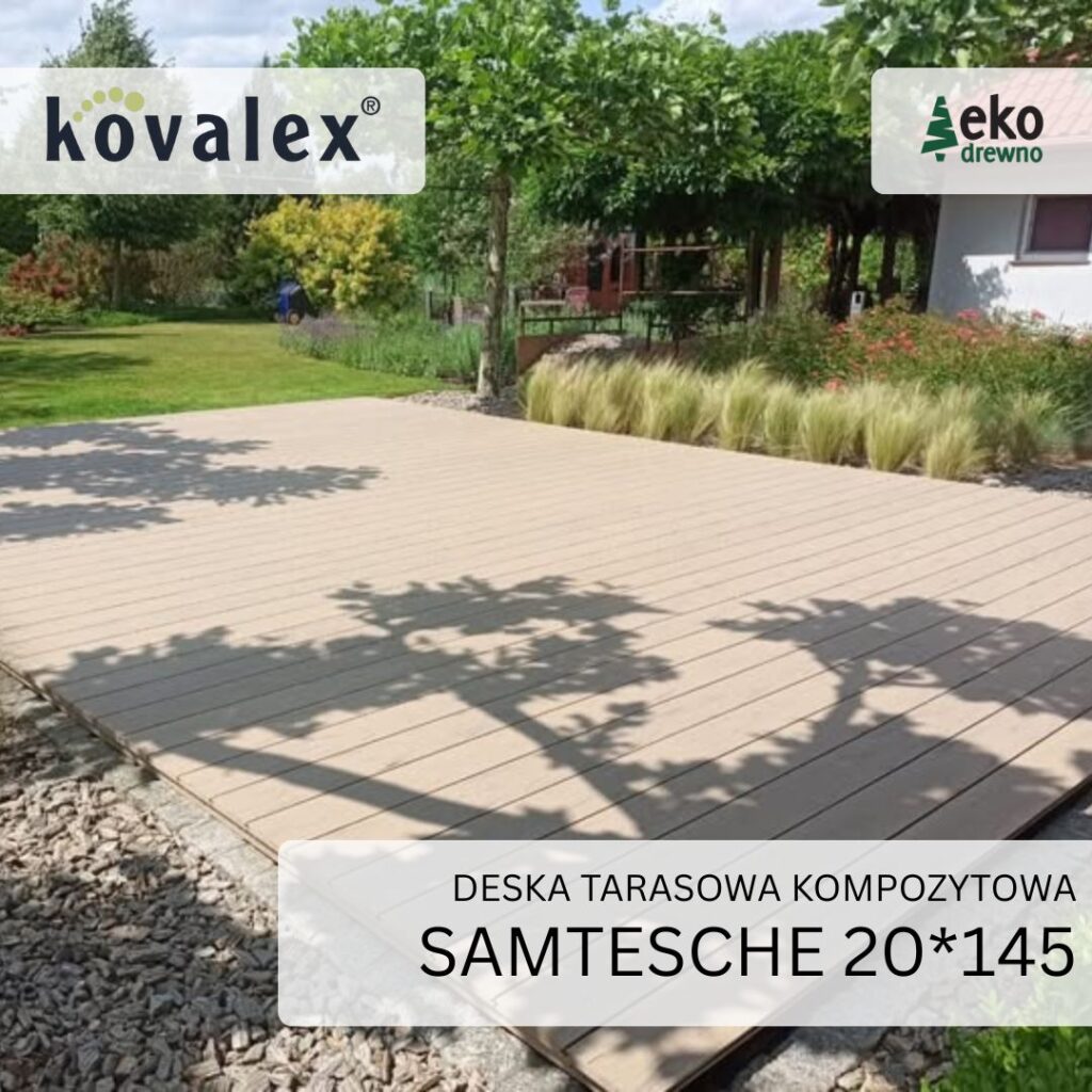 Deska tarasowa kompozytowa KOVALEX 20x145 mm samtesche 3 Deska tarasowa kompozytowa KOVALEX 20x145 mm samtesche 3