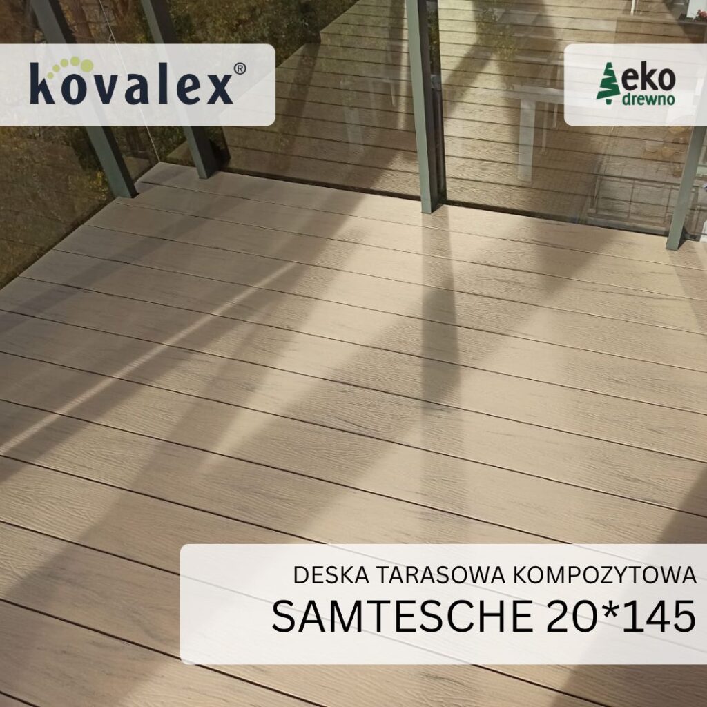Deska tarasowa kompozytowa KOVALEX 20x145 mm samtesche 5 Deska tarasowa kompozytowa KOVALEX 20x145 mm samtesche 5
