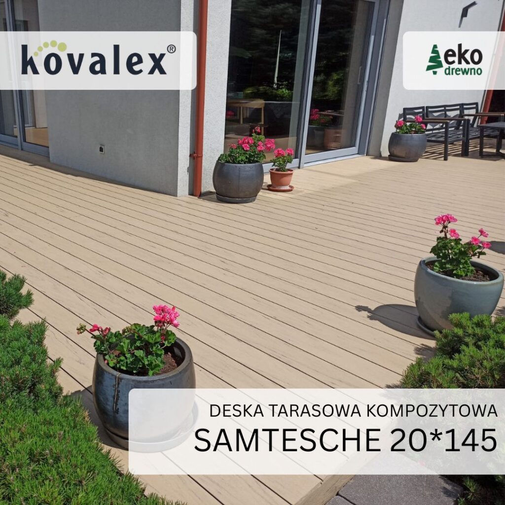 Deska tarasowa kompozytowa KOVALEX 20x145 mm samtesche 6 Deska tarasowa kompozytowa KOVALEX 20x145 mm samtesche 6
