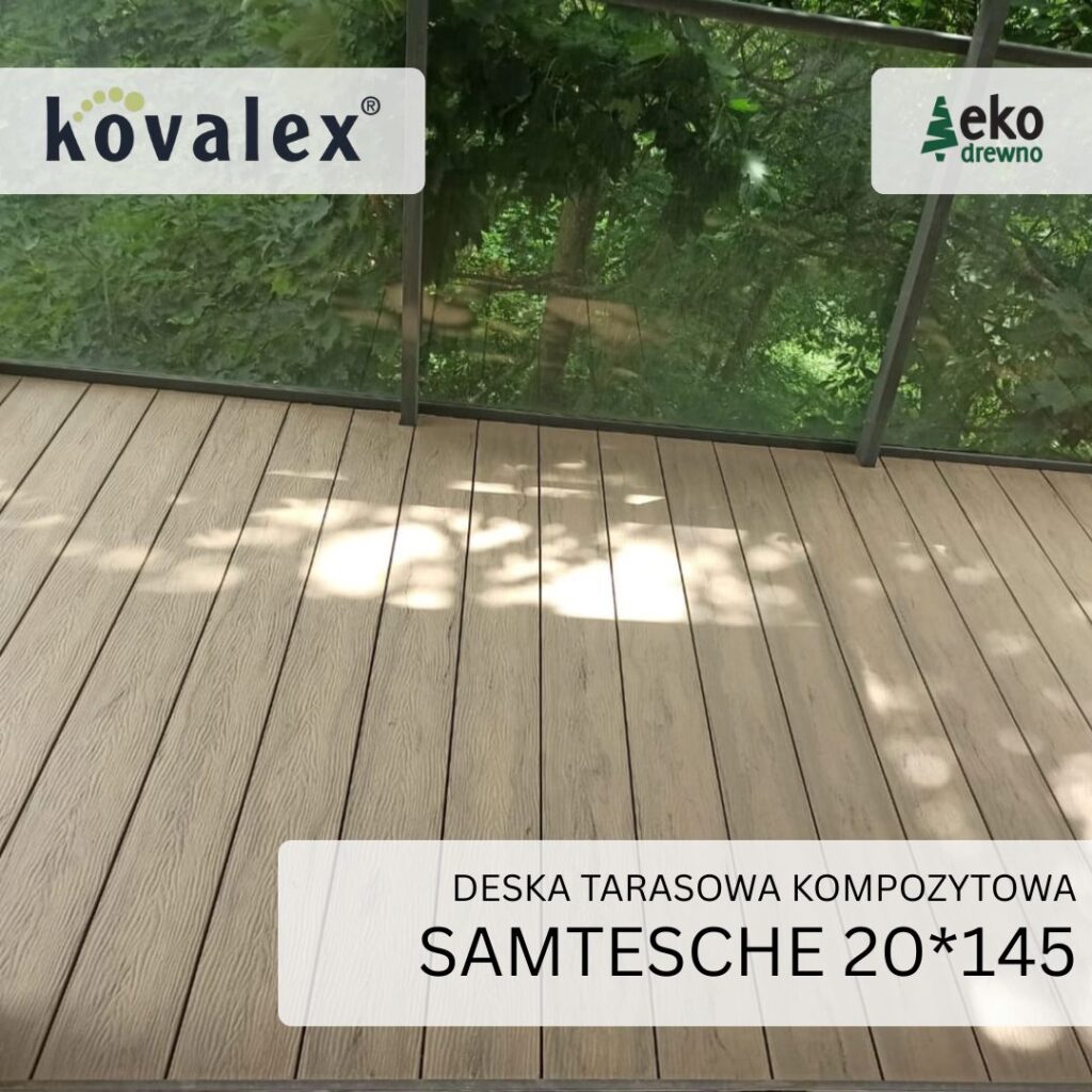 Deska tarasowa kompozytowa KOVALEX 20x145 mm samtesche 7 Deska tarasowa kompozytowa KOVALEX 20x145 mm samtesche 7