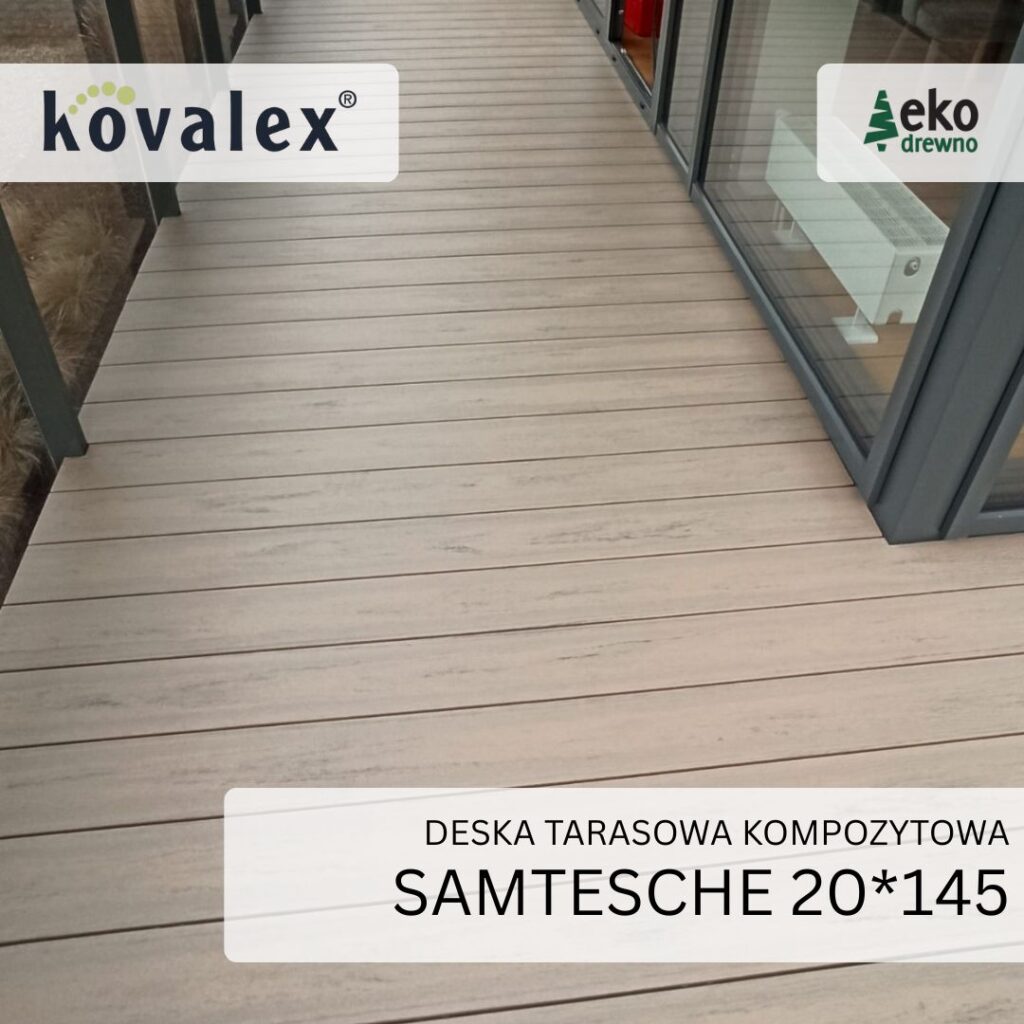 Deska tarasowa kompozytowa KOVALEX 20x145 mm samtesche EKODREWNO 2 Deska tarasowa kompozytowa KOVALEX 20x145 mm samtesche EKODREWNO 2