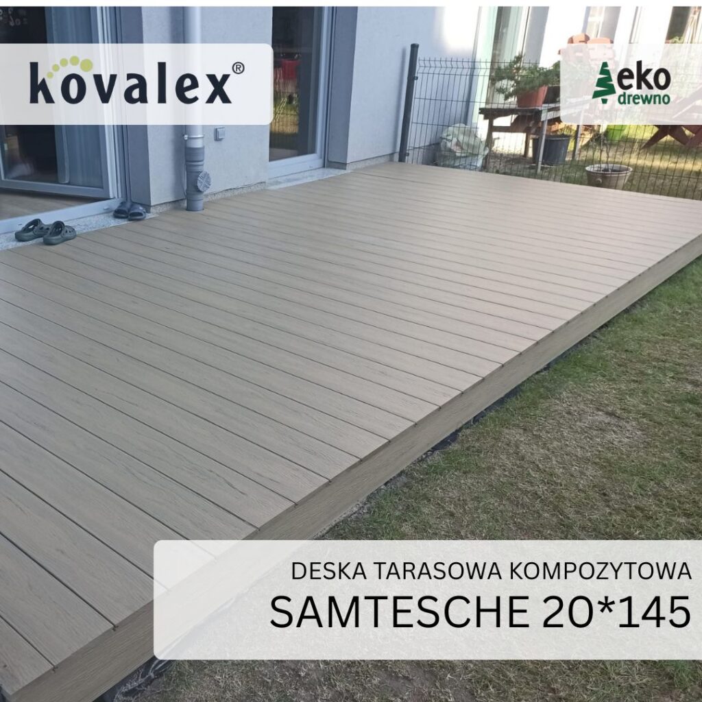 Deska tarasowa kompozytowa KOVALEX 20x145 mm samtesche ekodrewno Deska tarasowa kompozytowa KOVALEX 20x145 mm samtesche ekodrewno