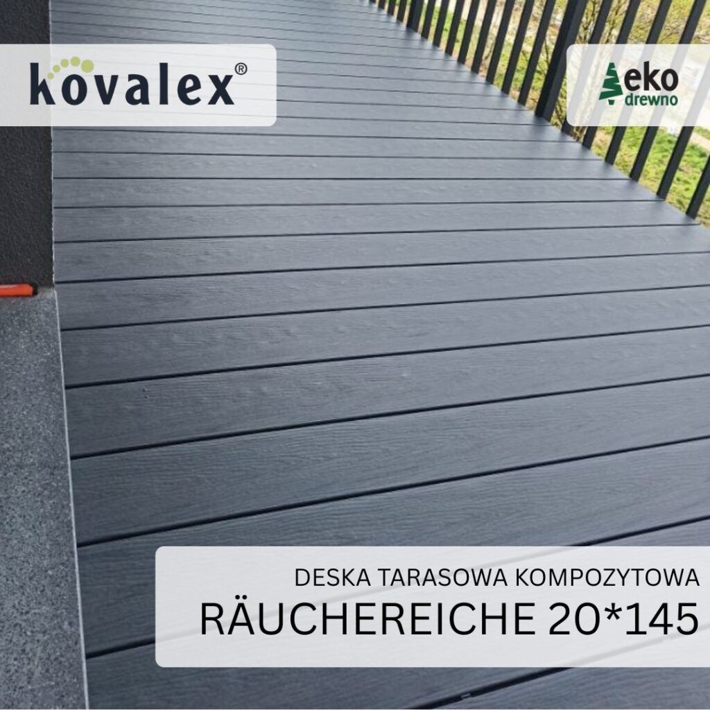 Deska tarasowa kompozytowa KOVALEX Räuchereiche 20x145 mm Deska tarasowa kompozytowa KOVALEX Räuchereiche 20x145 mm