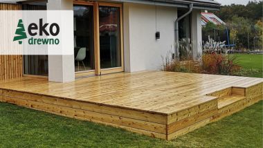 Deska tarasowa modrzew kanadyjski, alternatywa dla modrzew syberyjski, EKODREWNO