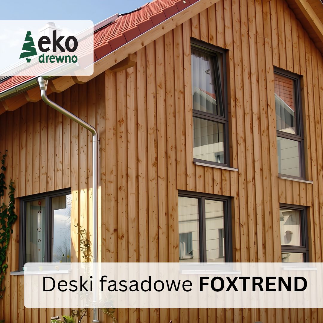 Deski elewacyjne fasada z drewna deski FOXTREND gatunek drewna modrzew europejski, alternatywa dla modrzew kanadyjski i modrzew syberyjski daglezja. EKODREWNO. Wrocław