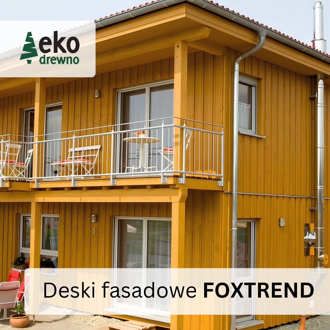Deski elewacyjne fasada z drewna deski FOXTREND gatunek drewna świerk skandynawski. EKODREWNO. Wrocław