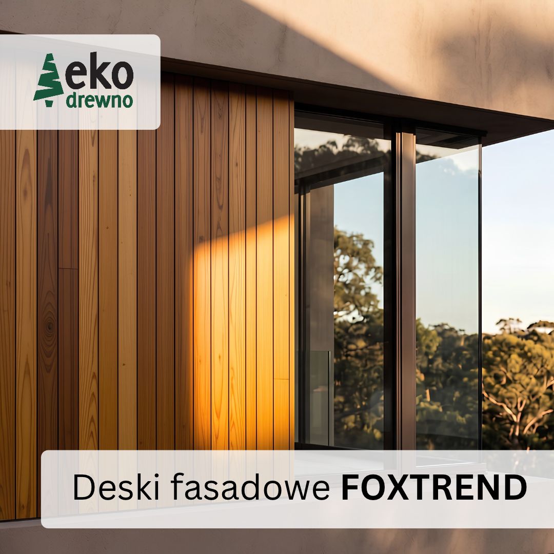 Deski elewacyjne fasada z drewna deski FOXTREND gatunek drewno egzotyczne jasne typu tanimbuca brazylijska tatajuba lub garapa. EKODREWNO. Wrocław