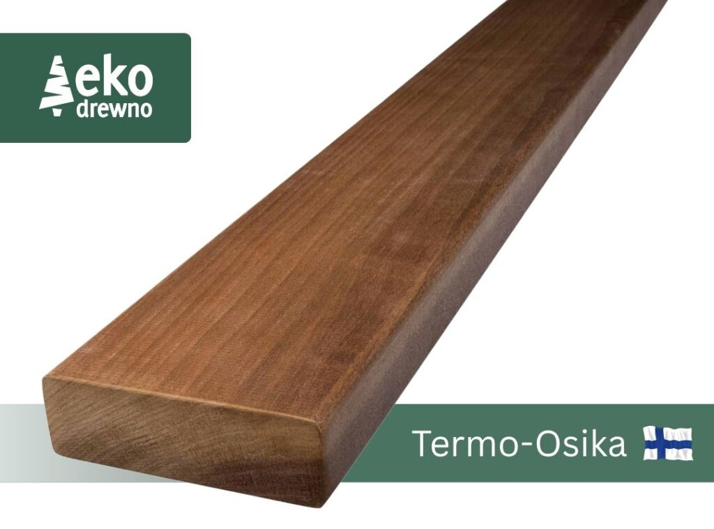 Drewno do budowy saun. Listwa ławkowa saunowa, termo osika, drewno osikowe termowane Drewno do budowy saun. Listwa ławkowa saunowa, termo osika, drewno osikowe termowane