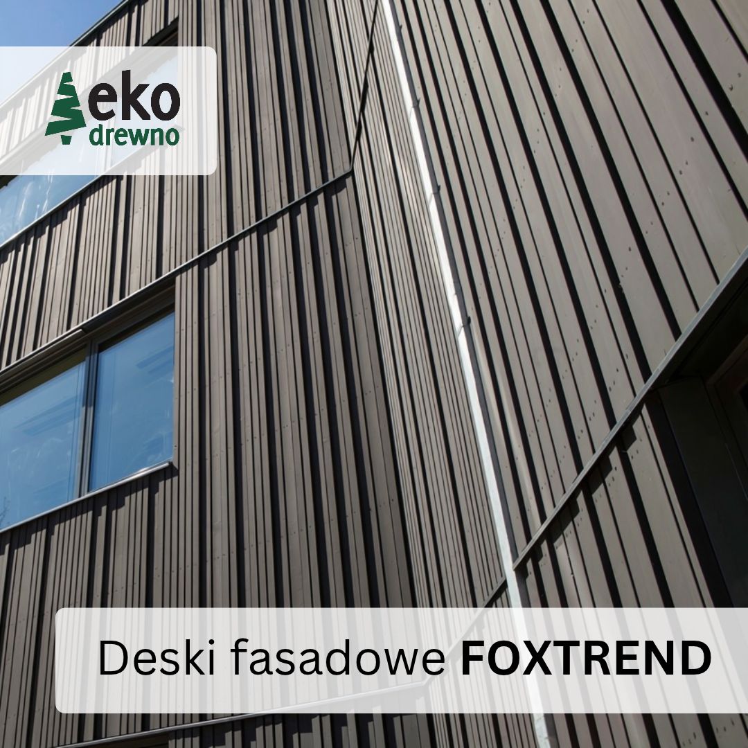 Elewacje drewniane - czarna pionowa deska fasadowa FOXTREND - deska w układzie pionowym elewacja z efektem 3D. EKODREWNO Wrocław