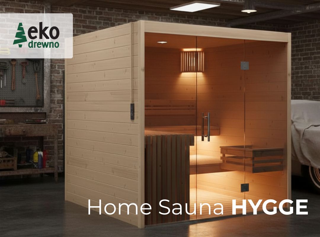 Gotowa prefabrykowana drewniana sauna domowa z montażem. Home Sauna Hygge. EKODREWNO Wrocław Gotowa prefabrykowana drewniana sauna domowa z montażem. Home Sauna Hygge. EKODREWNO Wrocław