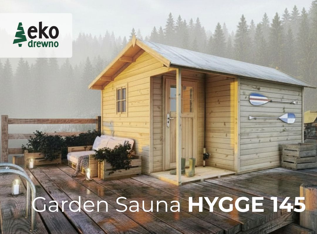 Gotowa prefabrykowana drewniana sauna ogrodowa domek saunowy Garden Sauna Hygge 145. EKODREWNO Wrocław (1) Gotowa prefabrykowana drewniana sauna ogrodowa domek saunowy Garden Sauna Hygge 145. EKODREWNO Wrocław (1)