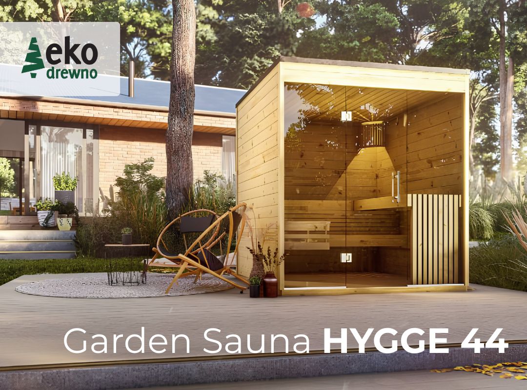 Gotowy prefabrykowana drewniana sauna ogrodowa domek saunowy Garden Saunna Hygge 44 z montażem. EKODREWNO Wrocław Gotowy prefabrykowana drewniana sauna ogrodowa domek saunowy Garden Saunna Hygge 44 z montażem. EKODREWNO Wrocław