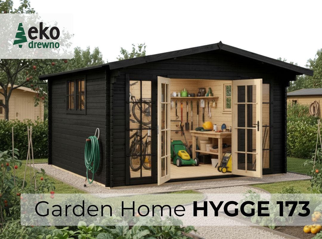 Gotowy prefabrykowany domek drewniany z montażem. Garden Home Hygge 173. EKODREWNO Wrocław (10) Gotowy prefabrykowany domek drewniany z montażem. Garden Home Hygge 173. EKODREWNO Wrocław (10)