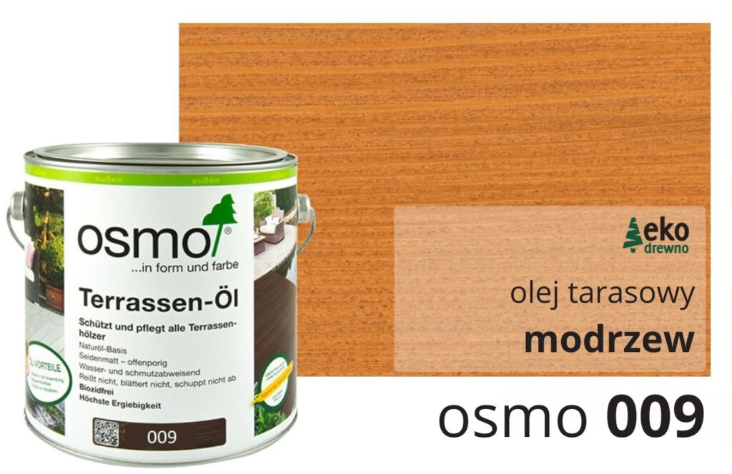 OSMO 009 olej tarasowy modrzew 2,5l. Terrassen-Öl 009 Lärche seidenmatt. EKODREWNO Wrocław OSMO 009 olej tarasowy modrzew 2,5l. Terrassen-Öl 009 Lärche seidenmatt. EKODREWNO Wrocław