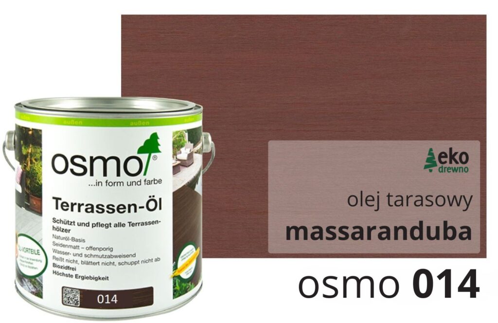 OSMO 014 olej tarasowy massaranduba 2,5l. Terrassen-Öl 014 Massaranduba seidenmatt. EKODREWNO Wrocław OSMO 014 olej tarasowy massaranduba 2,5l. Terrassen-Öl 014 Massaranduba seidenmatt. EKODREWNO Wrocław