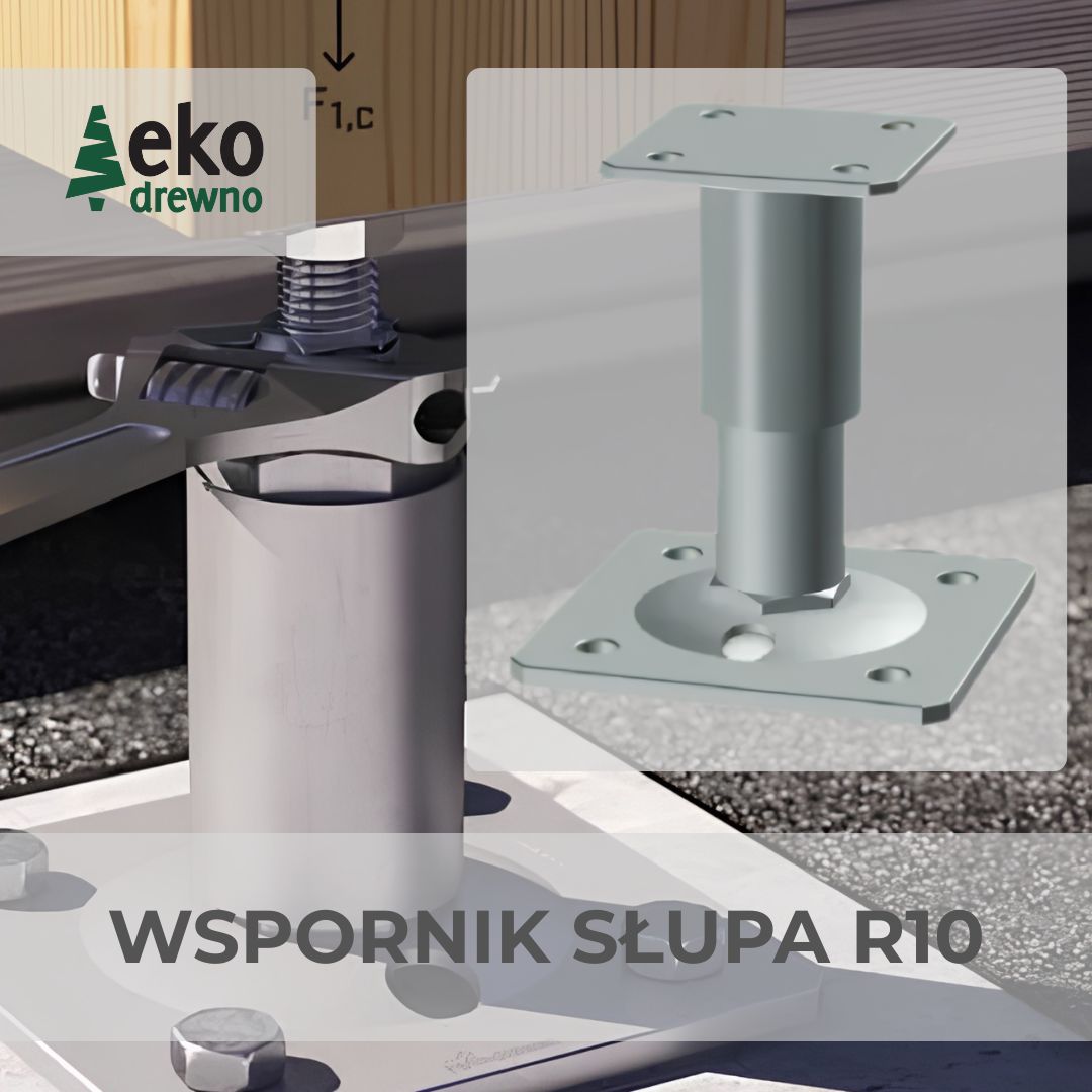 Rothoblaas R10 regulowana podstawa słupa drewnianego wspornik słupa R1080 – FE500450 R10100 - FE500455. EKODREWNO Rothoblaas R10 regulowana podstawa słupa drewnianego wspornik słupa R1080 – FE500450 R10100 - FE500455. EKODREWNO