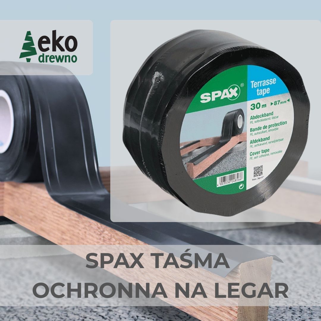 SPAX taśma izolacyjna pod legar 87 mm długość 30 m 4003530248566. Taśma izolująca legary tarasowe. EKODREWNO Wrocław SPAX taśma izolacyjna pod legar 87 mm długość 30 m 4003530248566. Taśma izolująca legary tarasowe. EKODREWNO Wrocław