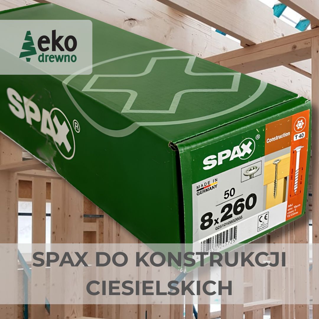 SPAX wkręt ciesielski wkręty do konstrukcji drewnianych wirox łeb stożkowy łeb talerzowy C4 torx T40 8x80, 8x100, 8x120, 8x140, 8x160, 8x180, 8x200, 8x220, 8x240, 8x260. EKODREWNO Wrocław SPAX wkręt ciesielski wkręty do konstrukcji drewnianych wirox łeb stożkowy łeb talerzowy C4 torx T40 8x80, 8x100, 8x120, 8x140, 8x160, 8x180, 8x200, 8x220, 8x240, 8x260. EKODREWNO Wrocław