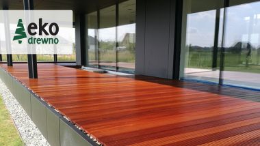 Tarasy z drewna, deski tarasowe, bangkirai EKODREWNO