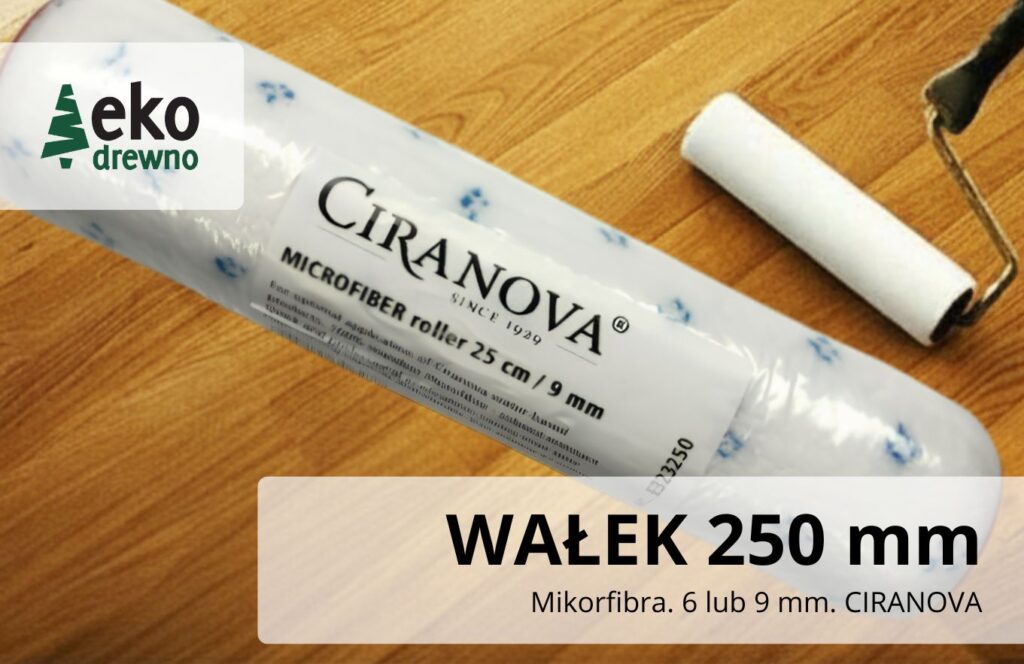 Wałek CIRANOVA szerokość 250 mm mikrofibra 6 lub 9 mm. Profesjonalny wałek do olejowania lub lakierowania podłóg drewnianych. Wałek z mikrofibry do malowania drewna. EKODREWNO Wrocław Wałek CIRANOVA szerokość 250 mm mikrofibra 6 lub 9 mm. Profesjonalny wałek do olejowania lub lakierowania podłóg drewnianych. Wałek z mikrofibry do malowania drewna. EKODREWNO Wrocław