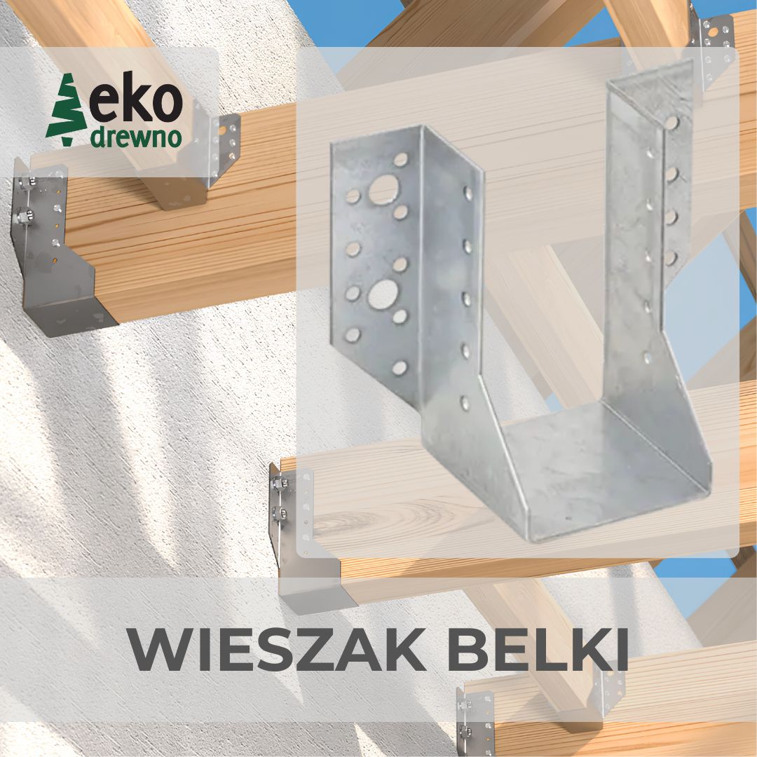 Wieszak belki drewnianej, mocowanie belki do ściany, DMX Domax WB08 4508 45 mm, WB14 4514 60 mm, WB27 4527 80 mm. EKODREWNO Wieszak belki drewnianej, mocowanie belki do ściany, DMX Domax WB08 4508 45 mm, WB14 4514 60 mm, WB27 4527 80 mm. EKODREWNO