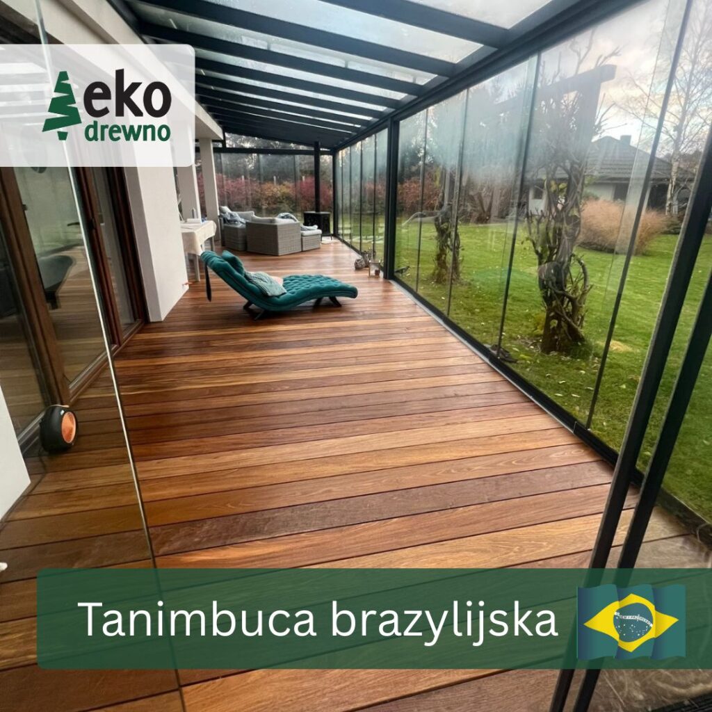 Deska tarasowa drewno egzotyczne tanimbuca brazylijska EKODREWNO Deska tarasowa drewno egzotyczne tanimbuca brazylijska EKODREWNO